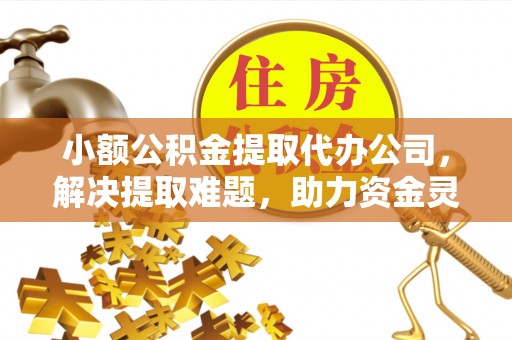 蓬安小额公积金提取代办公司，解决提取难题，助力资金灵活使用
