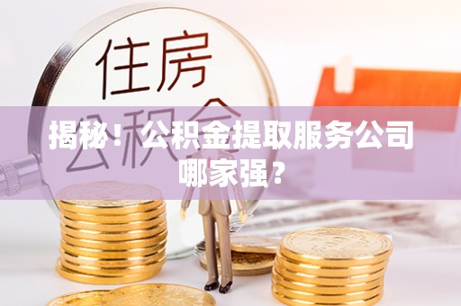蓬安揭秘！公积金提取服务公司哪家强？