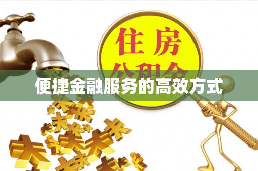 蓬安便捷金融服务的高效方式