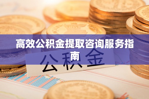 蓬安高效公积金提取咨询服务指南